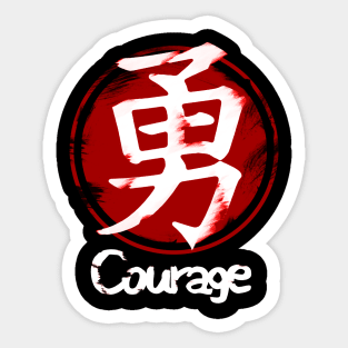 Seven Virtues of Bushido Emblem (Yu: Courage) II Sticker